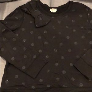 Kate Spade Glitter Dot Bow Sweatshirt
